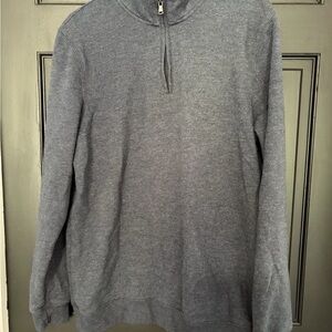 Croft & Barrow Gray Extra-Soft 1/4 Zip Fleece Pullover Sweatshirt Men’s Medium
